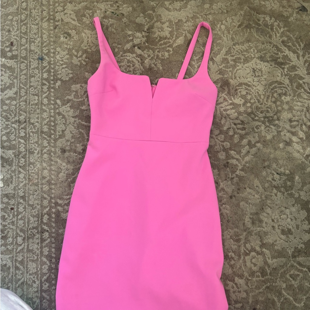 Likely Pink Spaghetti Strap Bodycon Mini Dress